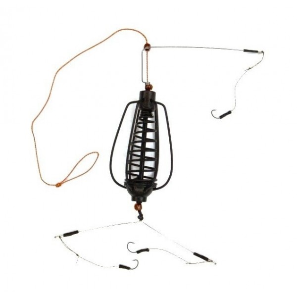 Кормушка для рыбы, оснащеная, Carp Profi, Арбуз / груша, крашеная, вес 40г